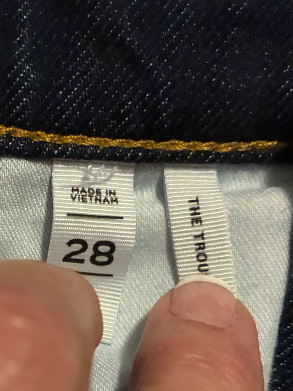 LOFT Dark Blue Wide-Leg Jeans with Gold Buttons *BOGO EQUAL OR LESS - Picture 3 of 7